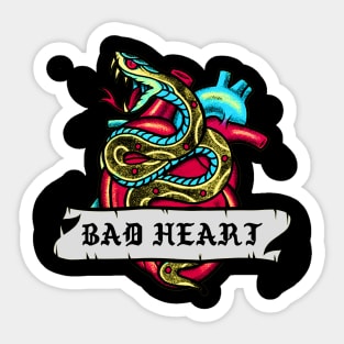 BAD HEART Sticker